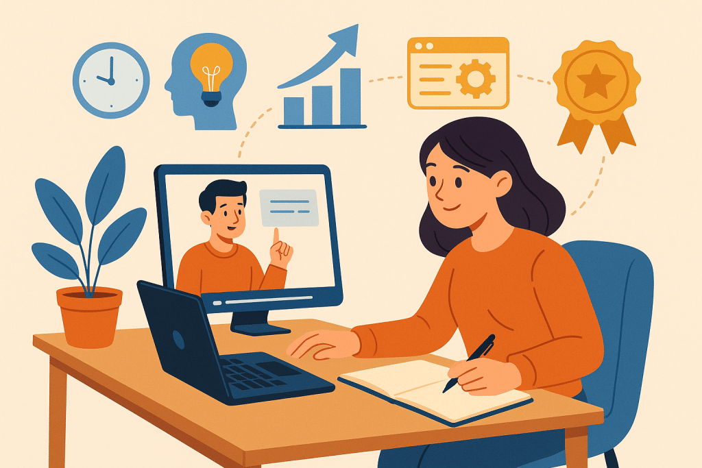 Enhancing professional skills online