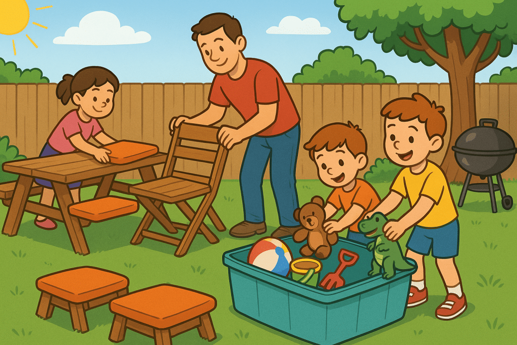 family-friendly outdoor spaces organization